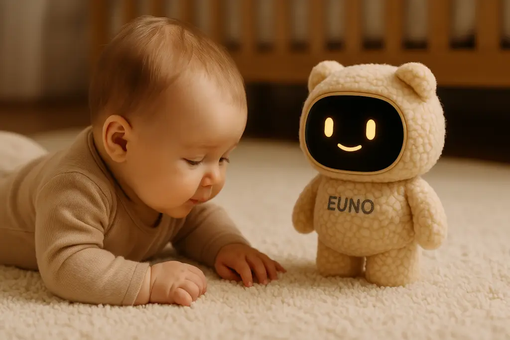 Euno accompagnant un enfant dans son quotidien